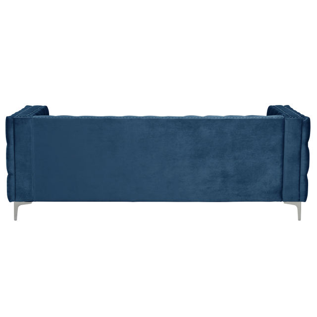Couches for Living Room 2 Pieces Velvet - Blue