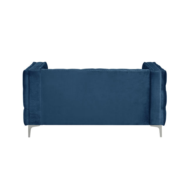 Couches for Living Room 2 Pieces Velvet - Blue