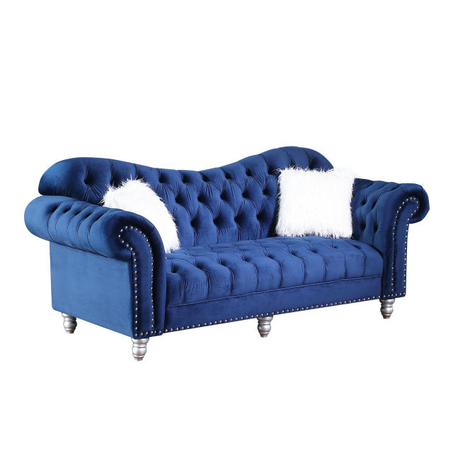 Luxury Classic America Chesterfield Tufted Camel Back - Blue