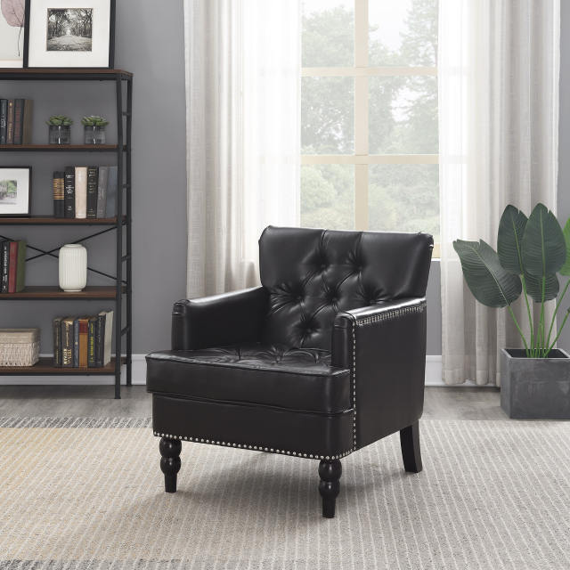 Leather Club Chair Brown