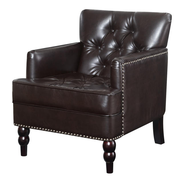 Leather Club Chair Brown