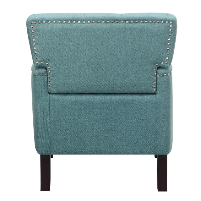 Linen Fabric Club Chair Green