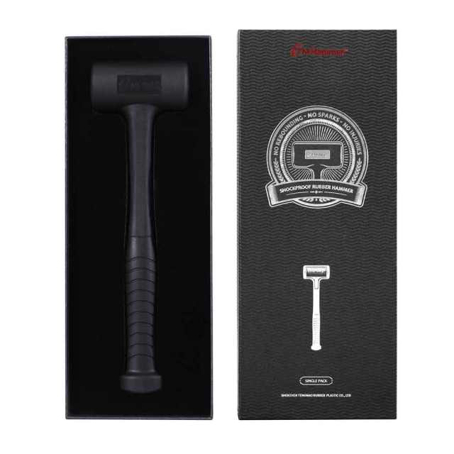 Rubber Dead Blow Hammer, Professional Mallet Tool Black