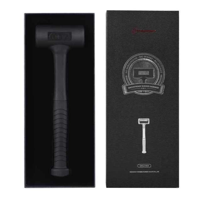 Rubber Dead Blow Hammer, Professional Mallet Tool Black