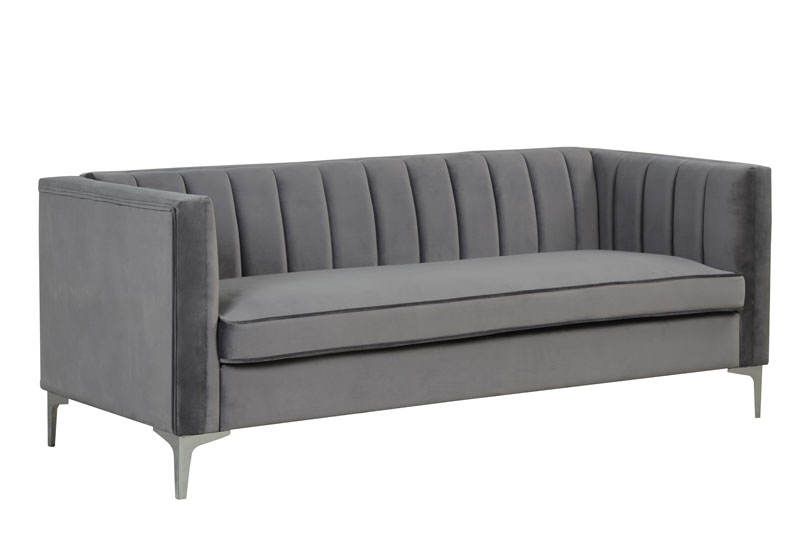 Morden Fort Velvet Accent Chair Loveseat Contemporary Sofa