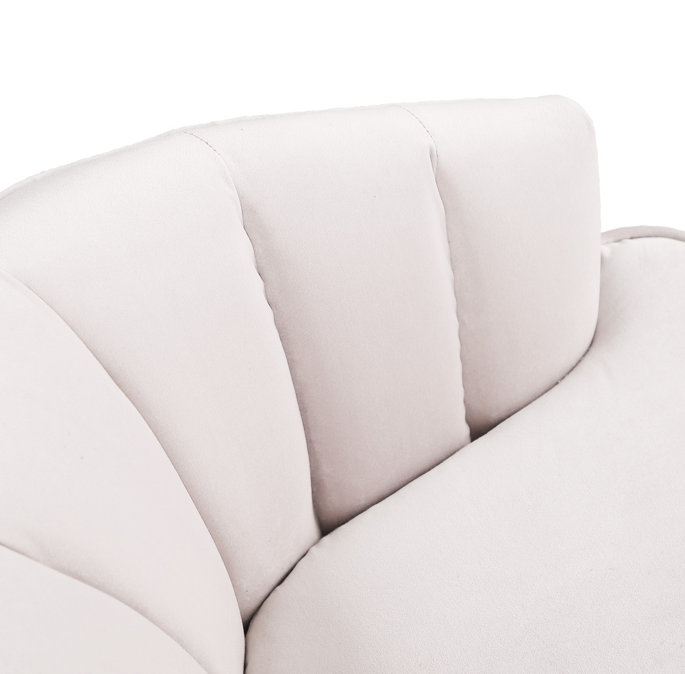 Accent Armchair Velvet Barrel Chair