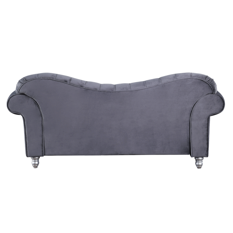 Luxury Classic America Chesterfield Tufted Camel Back in Gray