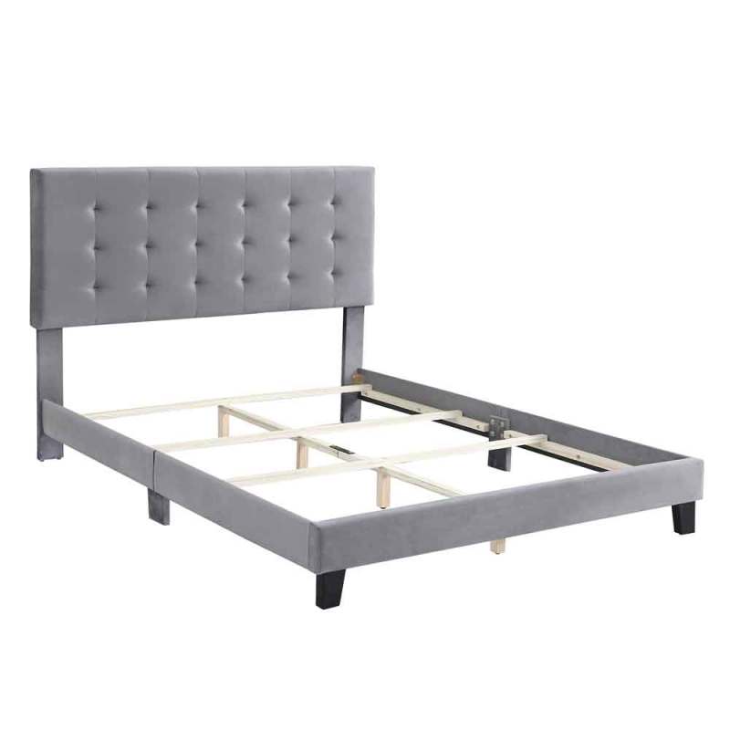 Velvet Bed Frame Box Spring Needed -Full