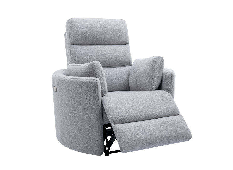 Grey Upgraded Unique Design Power Reclining Chairs with USB Ports for Living Room Bedroom, Pillows Included