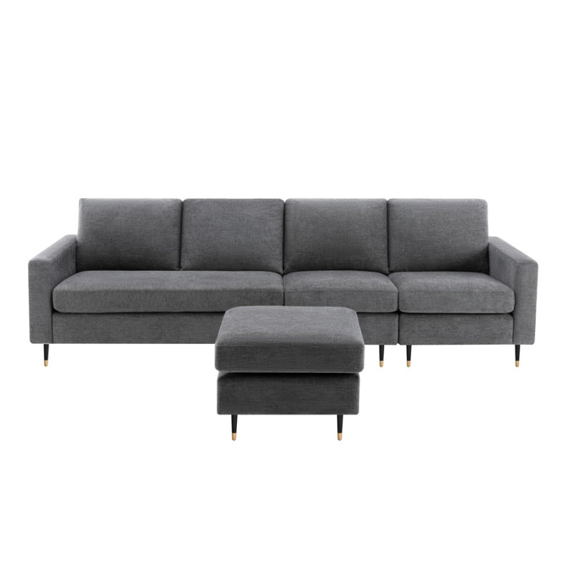 Linen Modular Sofa Combine as you like - Dark Gray