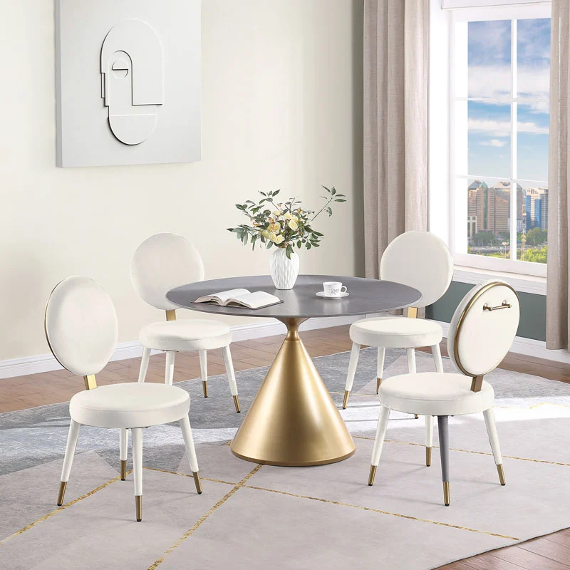 Morden Fort 5 Piece Modern Luxury Dining Table Set