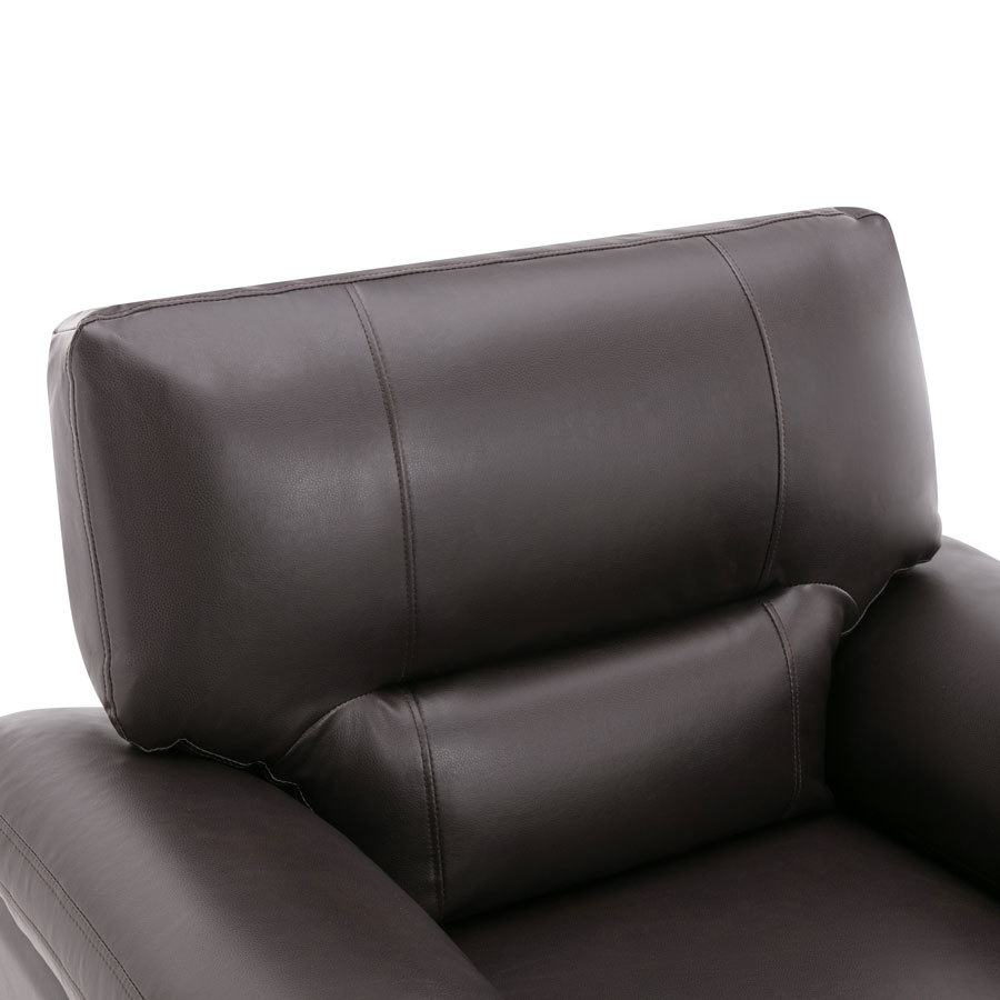 Sofa Collection 3 Pieces  Flared Arm PU Leather Mid-Century Modern Upholstered Sofa