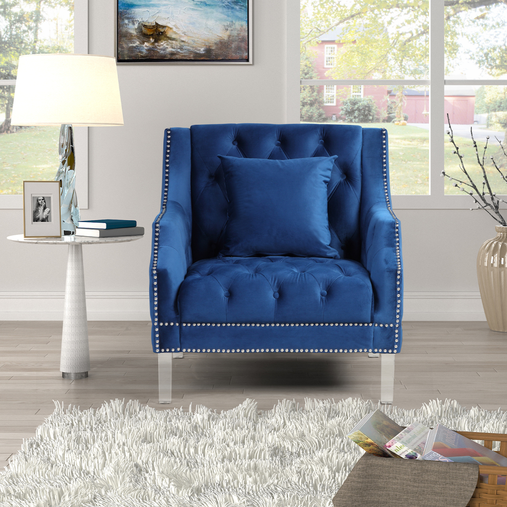 Living Room Couches Fabric Dutch Velvet, Chair, Loveseat, Sofa 3 PCS