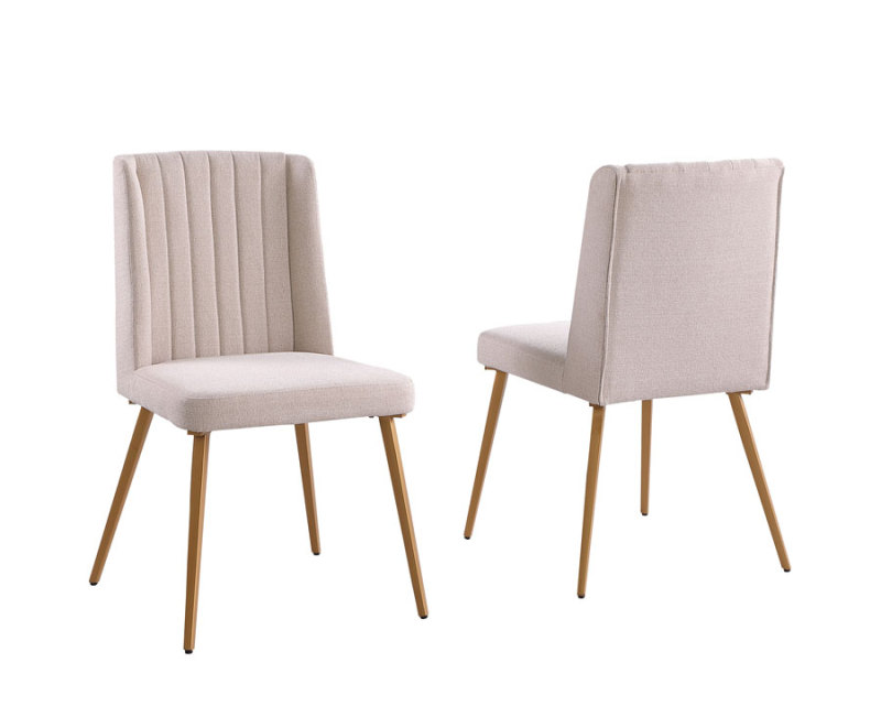 Round Dining Table Set for 4 Velvet Upholstered Chair