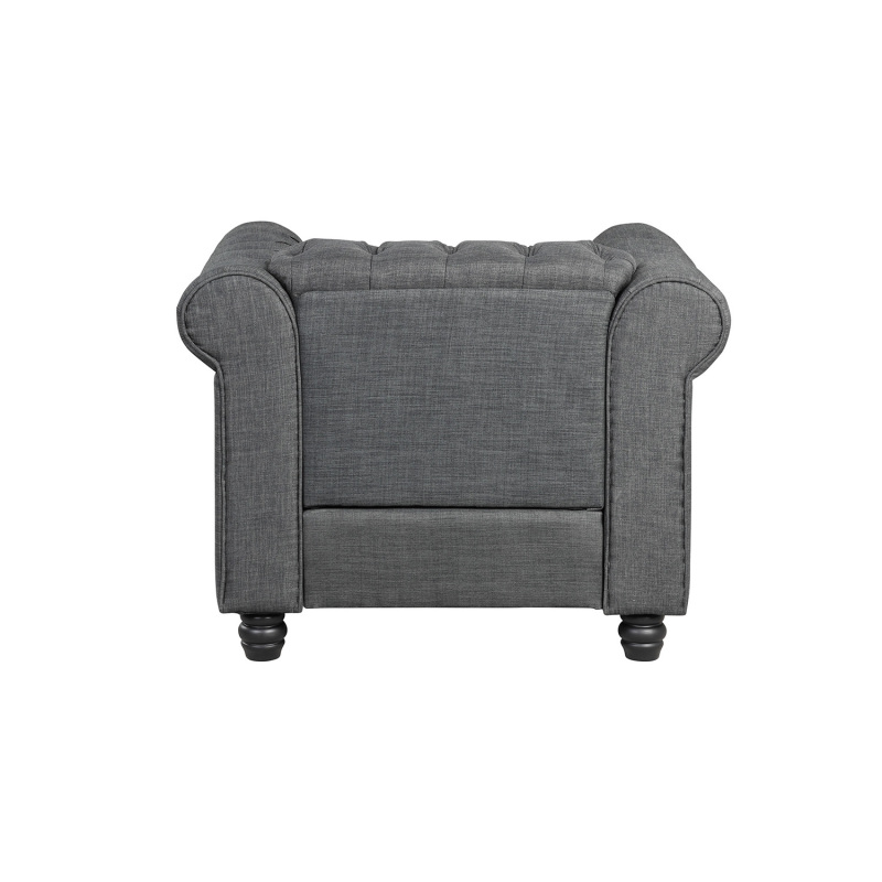 Chesterfield Furniture Sets Chair for Living Room - Grey
