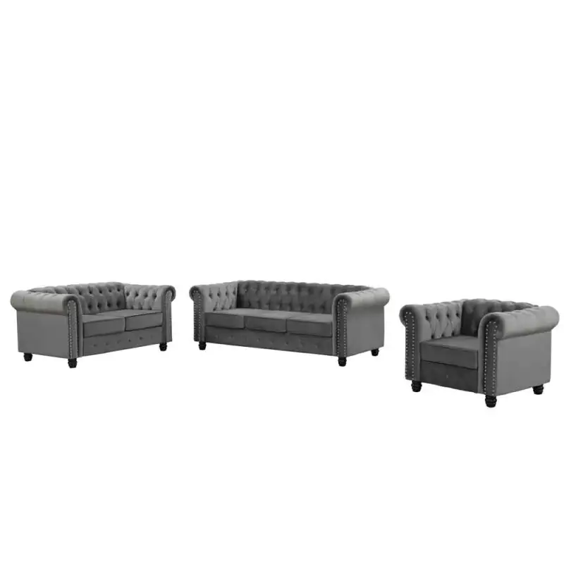 3 Pieces Chesterfield Furniture Sets