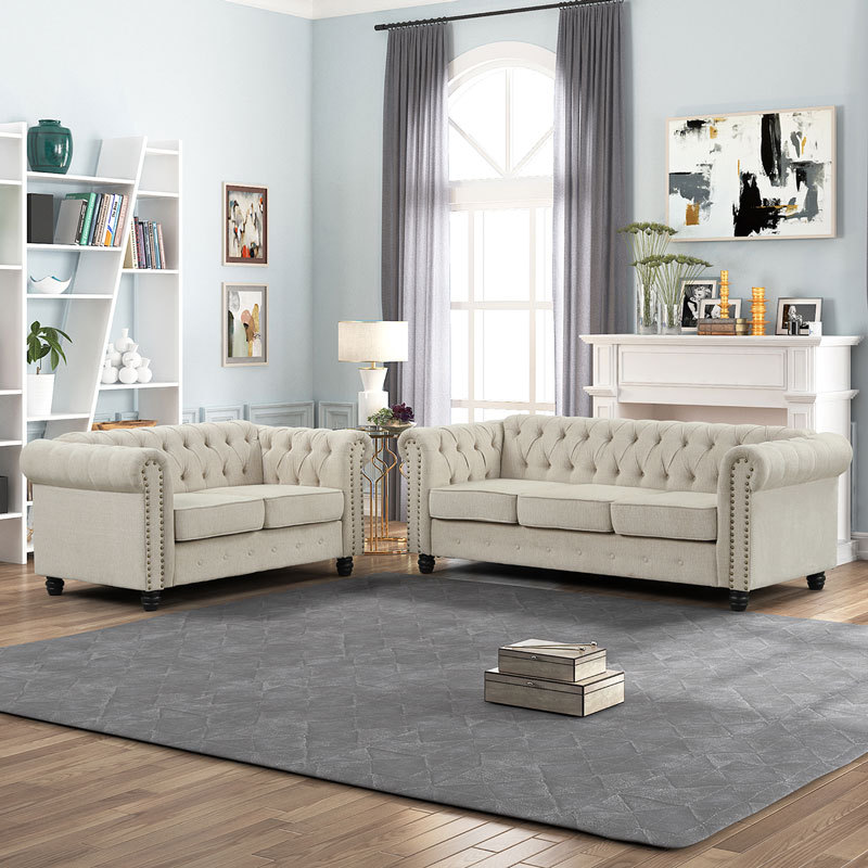 3 Pieces Chesterfield Furniture Sets