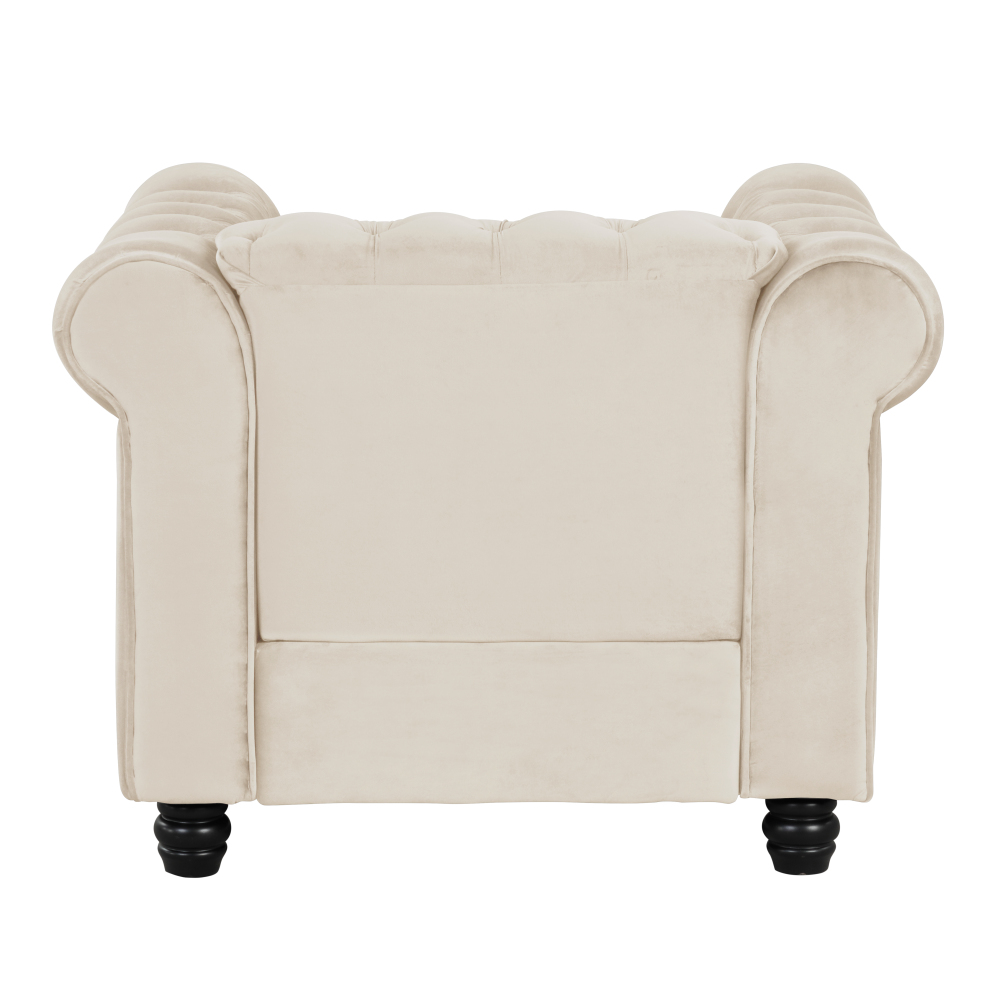 Chair for Living Room Furniture Sets Velvet - Beige