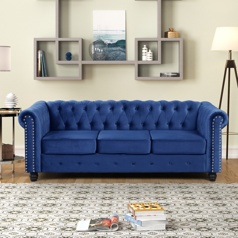 Chesterfield Furniture Sets 2 Pieces - Blue