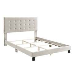 Velvet Bed Frame Box Spring Needed -Queen