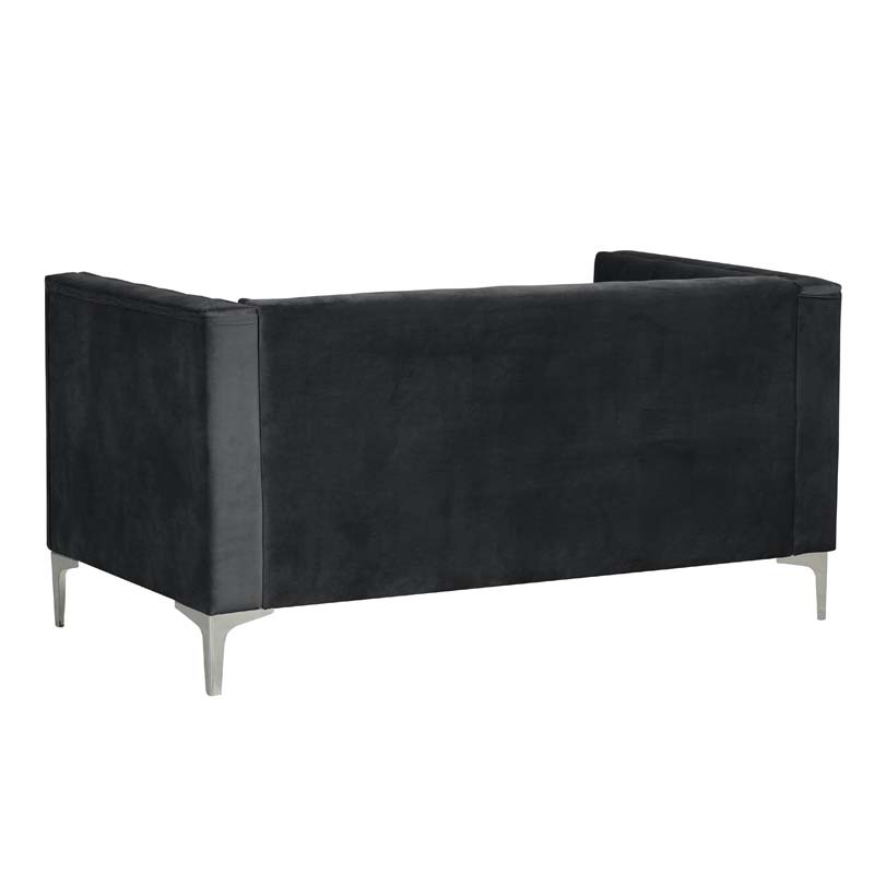 3 Pieces Modern Channel Tufted Velvet Living Room Sets