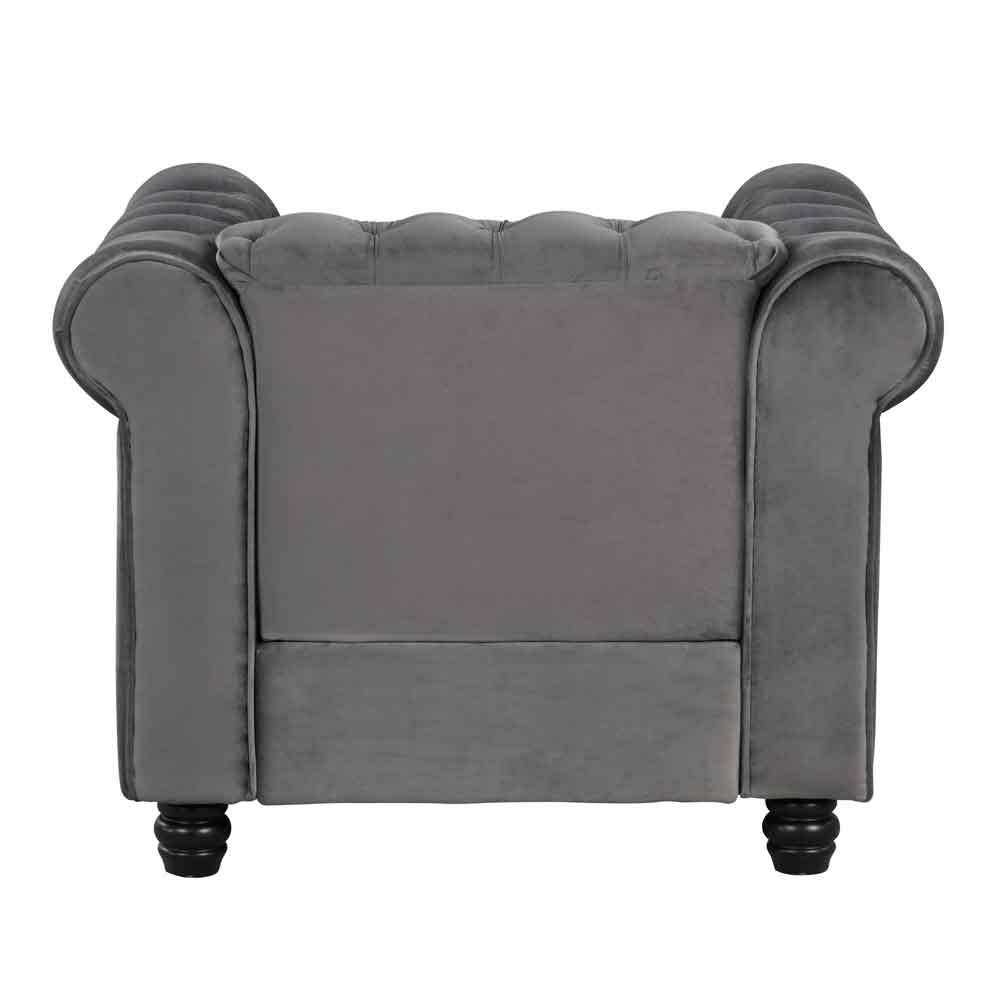 Chesterfield Furniture Sets 2 pieces - Velvet Grey