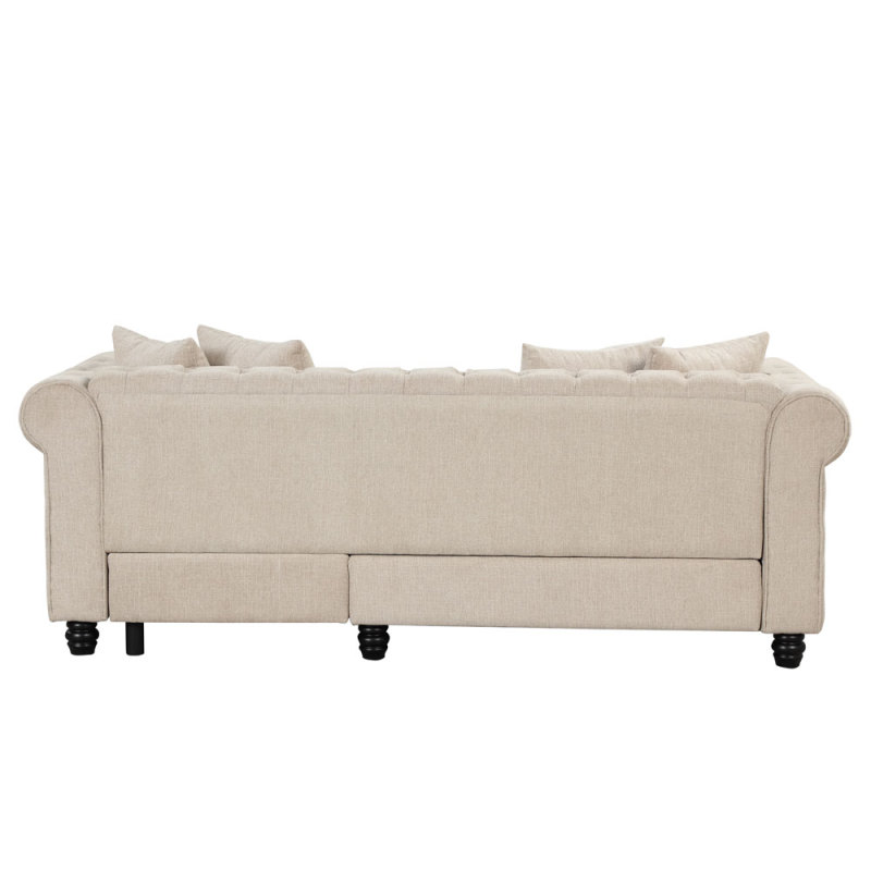 Linen Sectional sofa in Beige