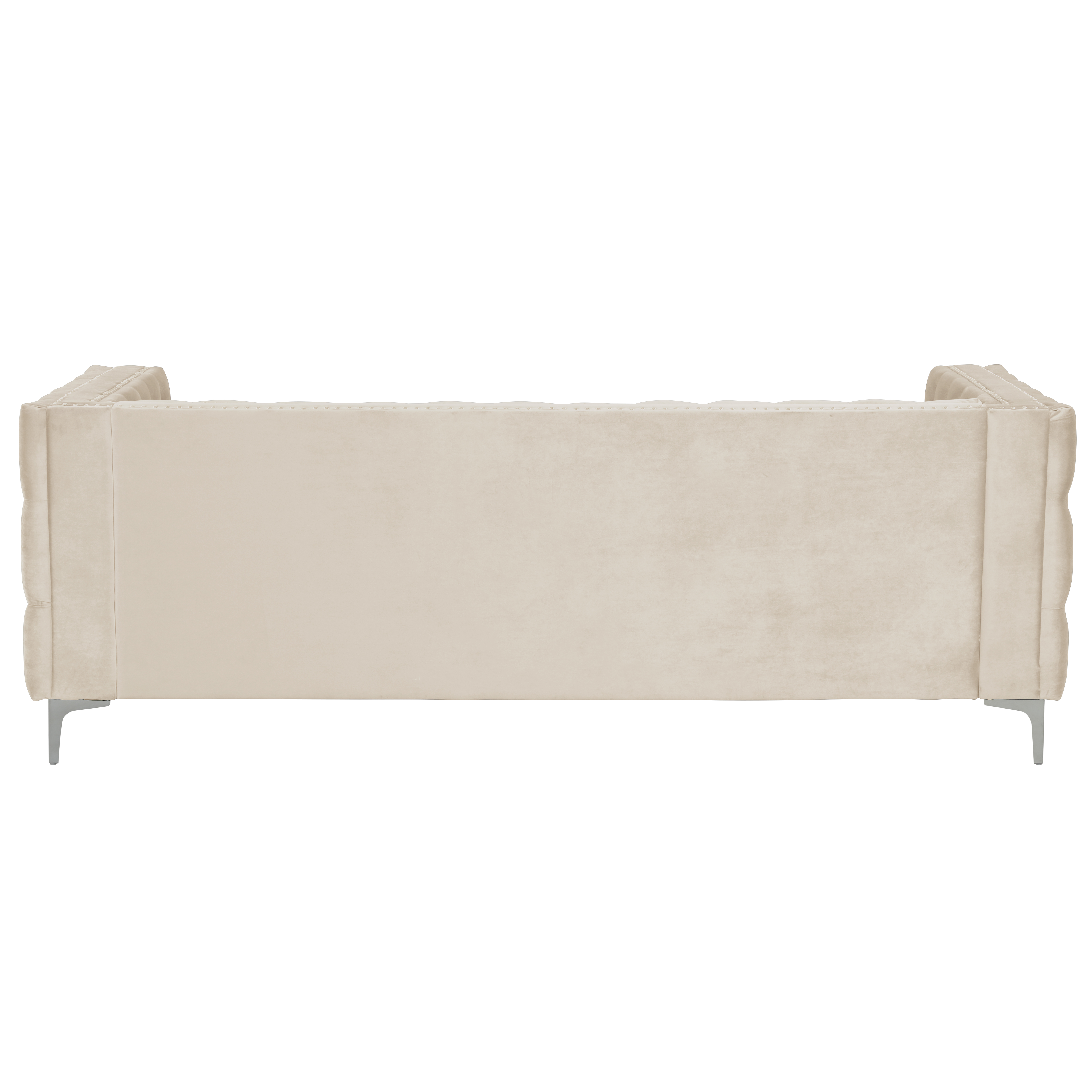 3 Pieces Living Room Furniture Sets Couches Velvet - Beige