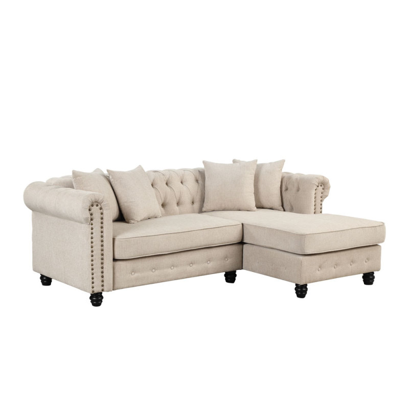 Linen Sectional sofa in Beige