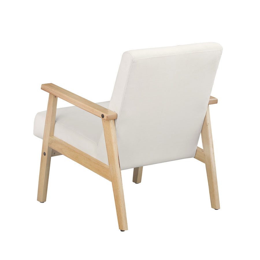 Morden Fort Mid Century Armchair with Wood Frames Velvet Fabric Cushion Upholstered