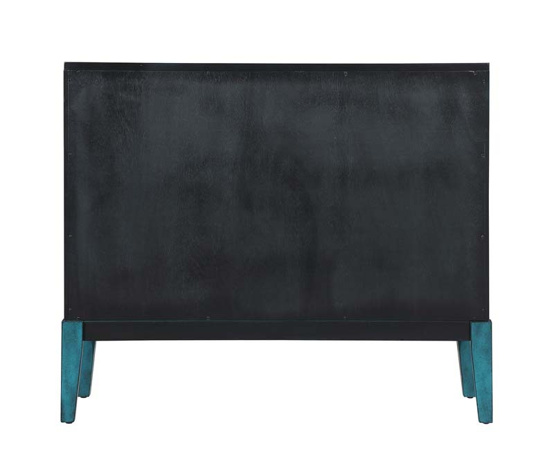 Accent Chest and Cabinet Sideboard with Framed Mirror Doors, Adjustable Shelves  Entryway Serving Wine Storage，34 Inch