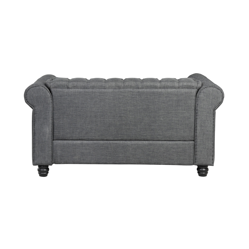 Chesterfield Furniture Sets Loveseat for Living Room - Grey