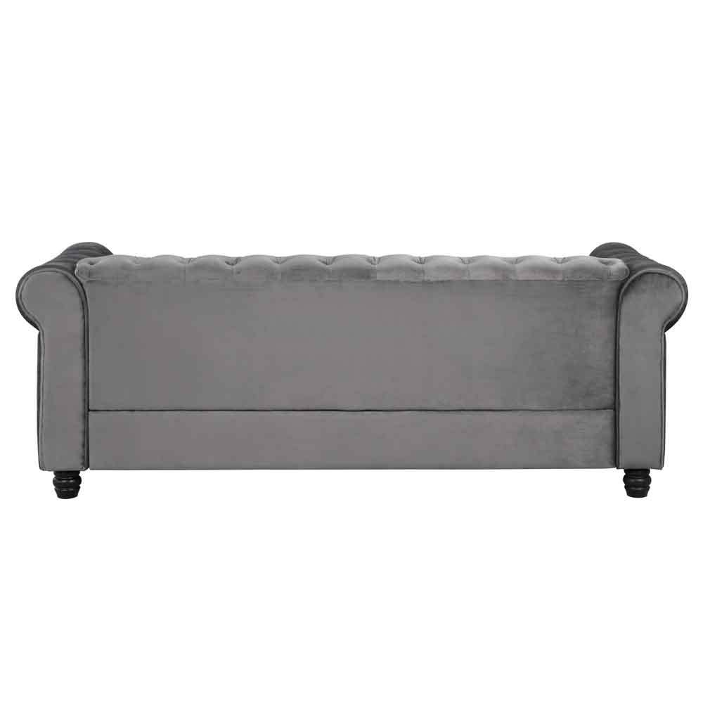 Chesterfield Furniture Sets 2 pieces - Velvet Grey