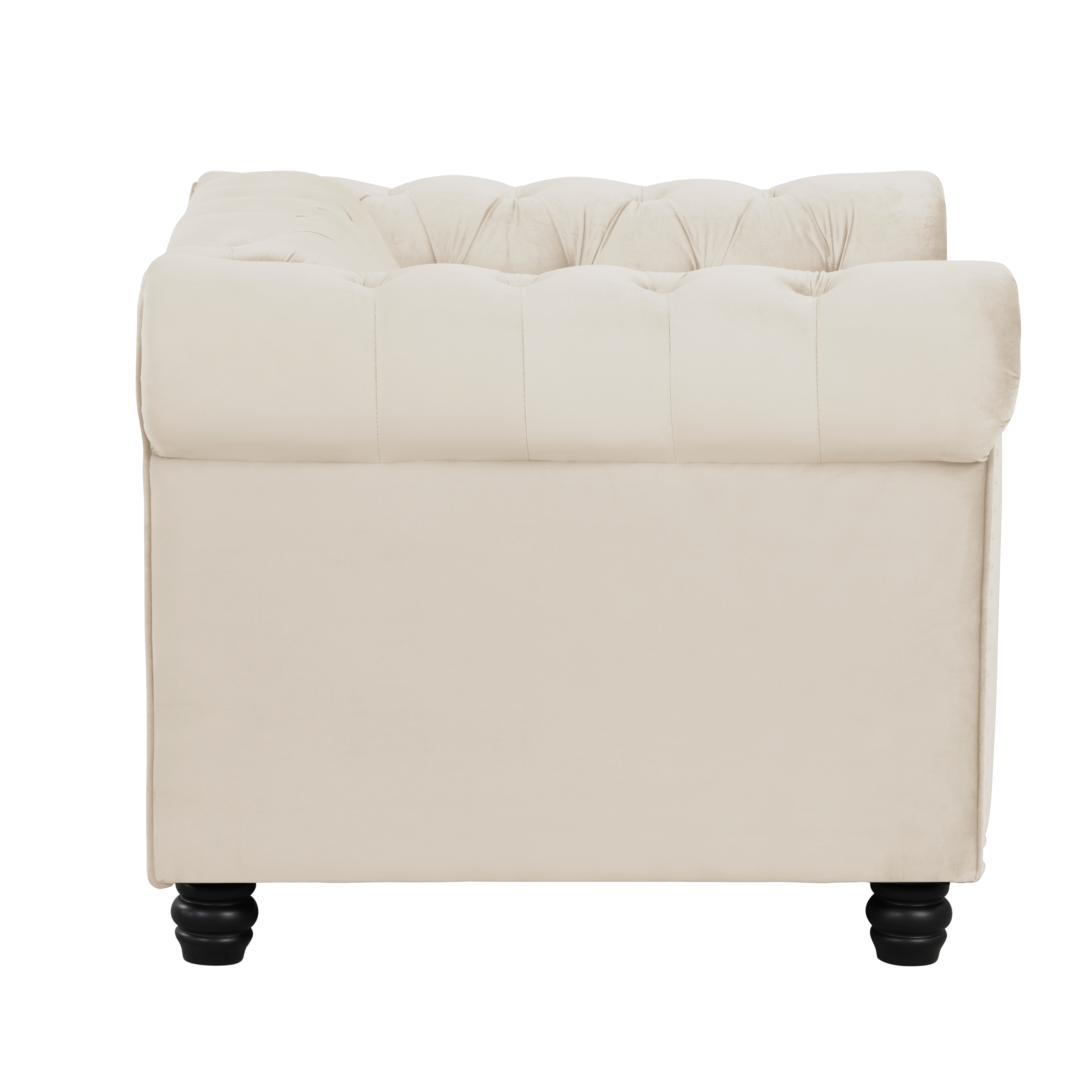 Chair for Living Room Furniture Sets Velvet - Beige