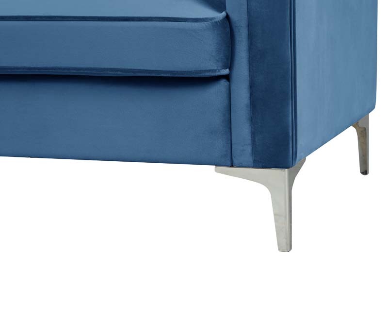 Modern Channel Tufted Velvet Chair for Living Room