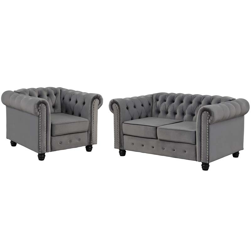 3 Pieces Chesterfield Furniture Sets