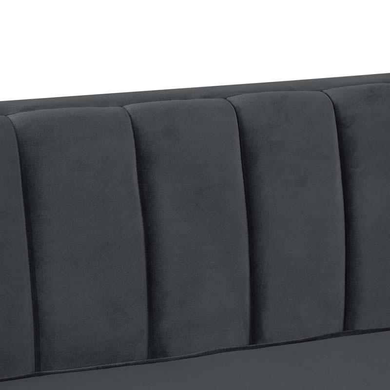 Modern Channel Tufted Velvet Chair for Living Room