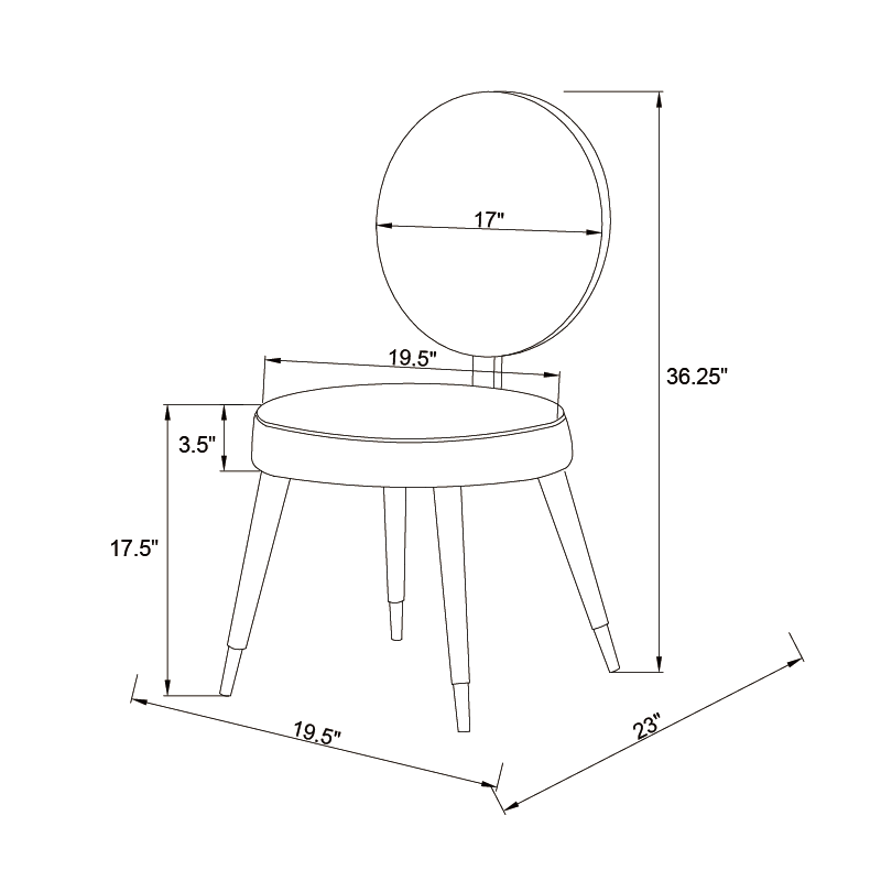 Morden Fort 5 Piece Modern Luxury Dining Table Set