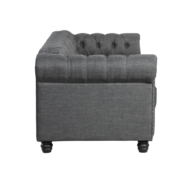 Chesterfield Furniture Sets Sofas for Living Room - Grey