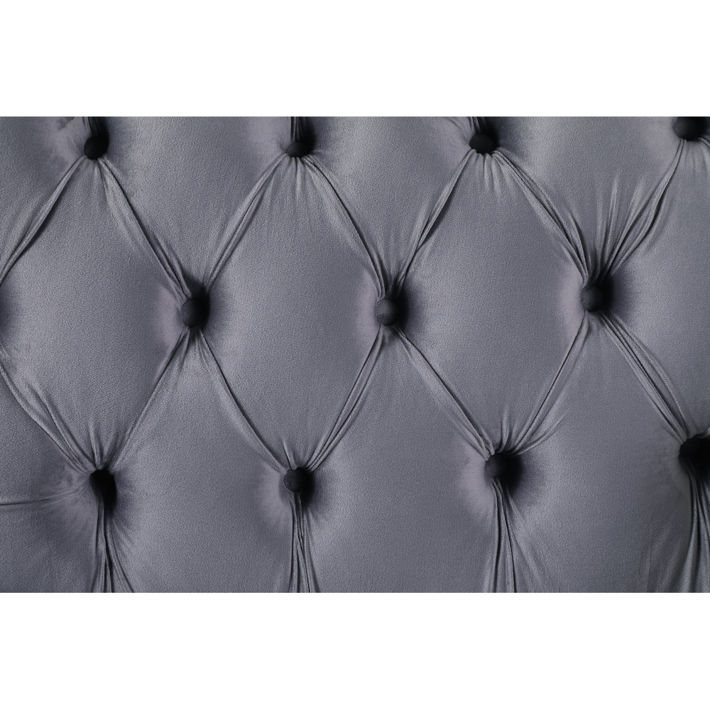 Luxury Classic America Chesterfield Tufted Camel Back - Grey