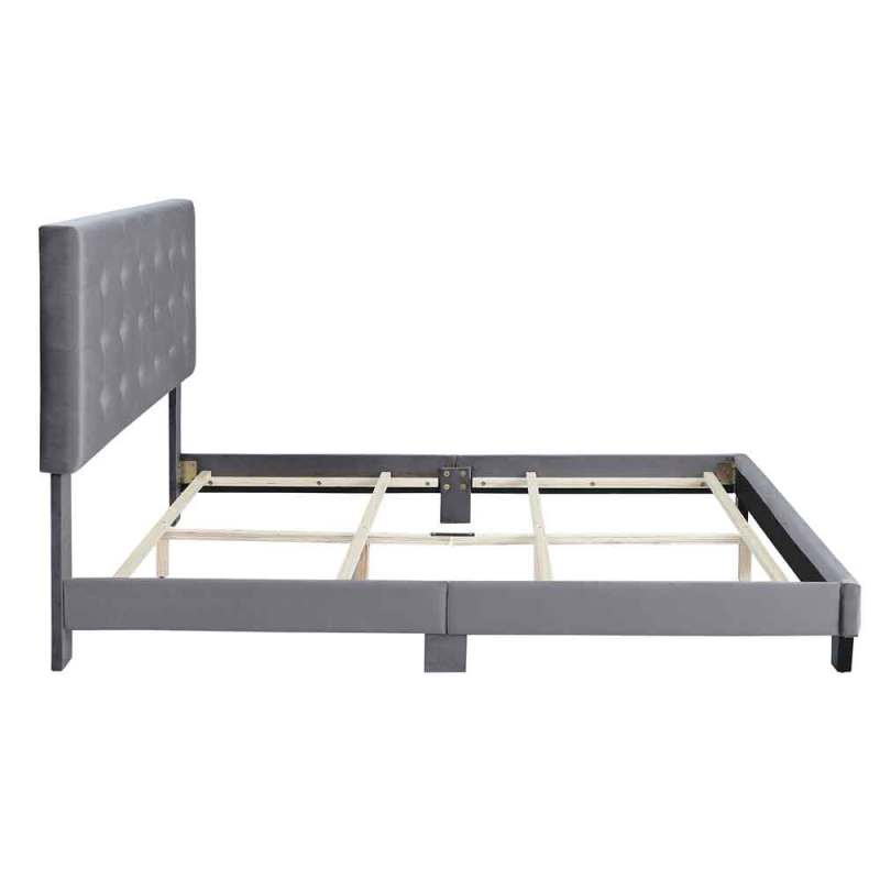 Velvet Bed Frame Box Spring Needed -Full