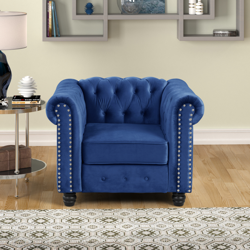 Chesterfield Furniture Sets 2 Pieces - Blue