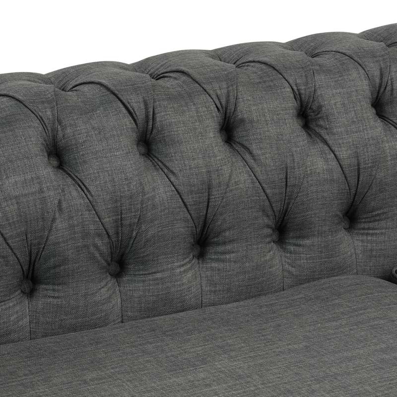 Linen Sectional sofa in Grey