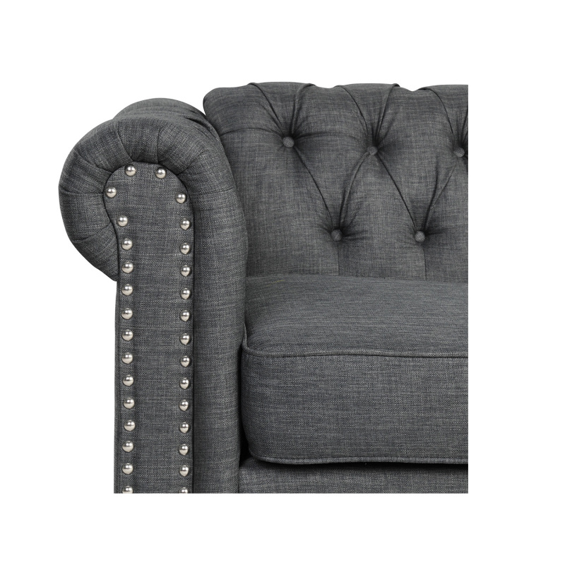 Chesterfield Furniture Sets 3 Pieces - Grey