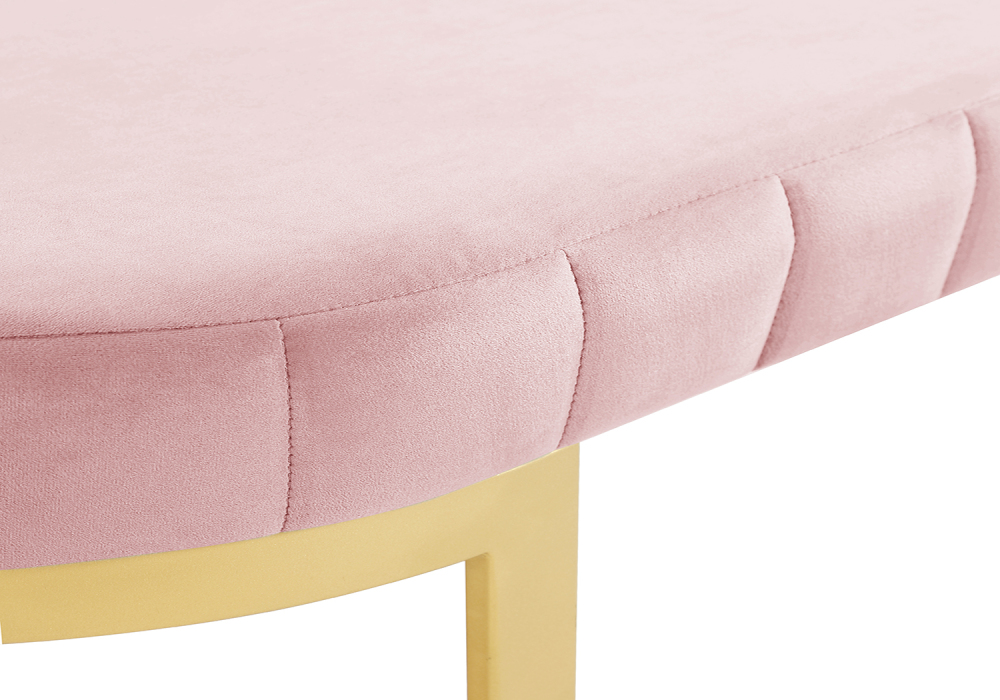 Upholstered Velvet Ottoman Bench Footrest for Entryway, Bedroom