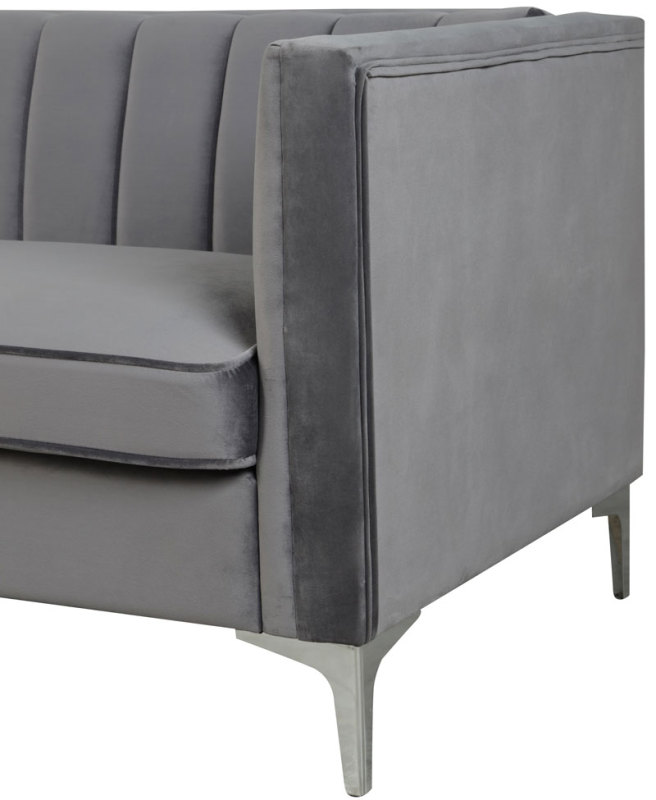 Morden Fort Velvet Accent Chair Loveseat Contemporary Sofa