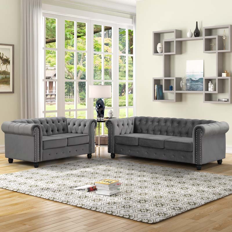 3 Pieces Chesterfield Furniture Sets