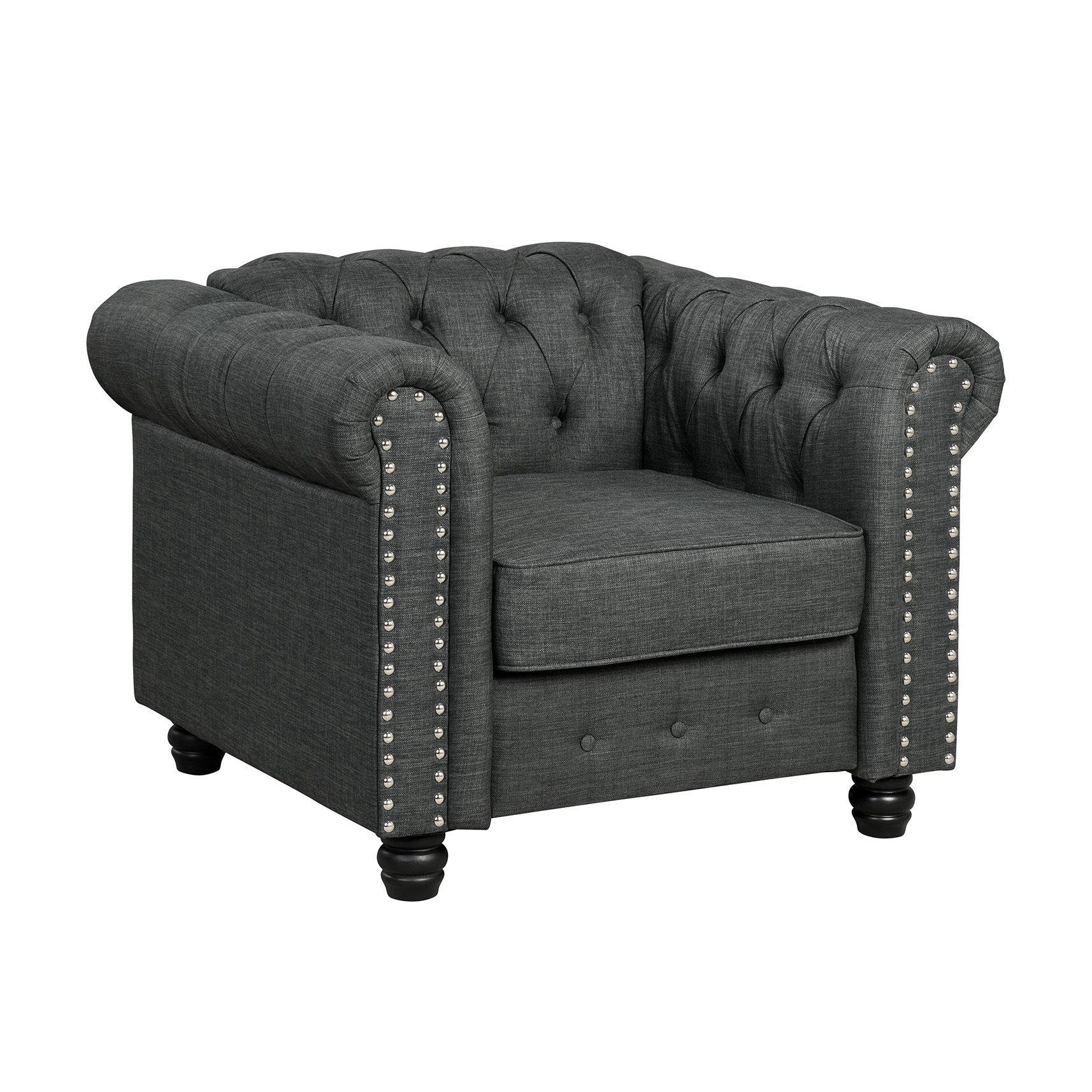 Chesterfield Furniture Sets 3 Pieces - Grey