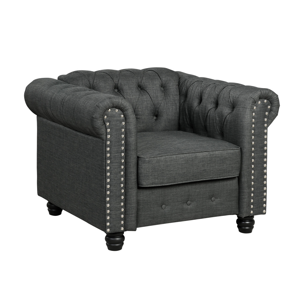 Chesterfield Furniture Sets 3 Pieces - Grey