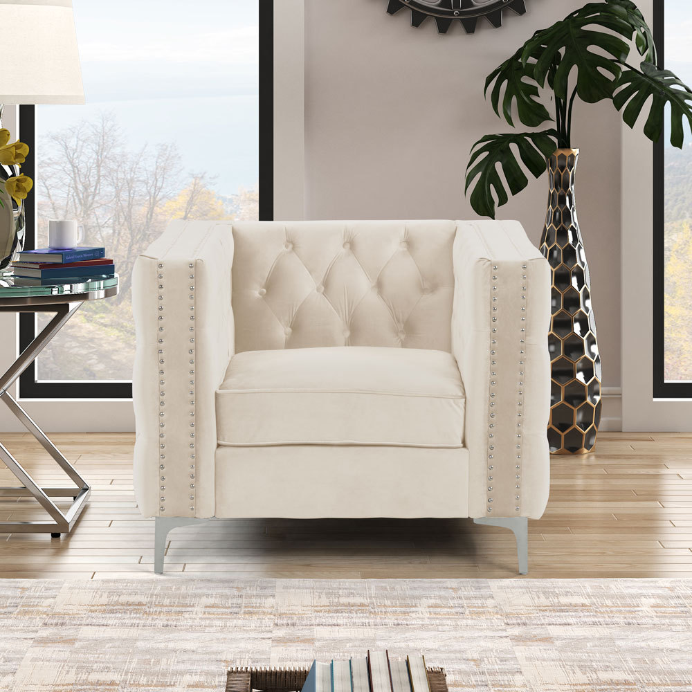 Couches for Living Room 3 Pieces Velvet